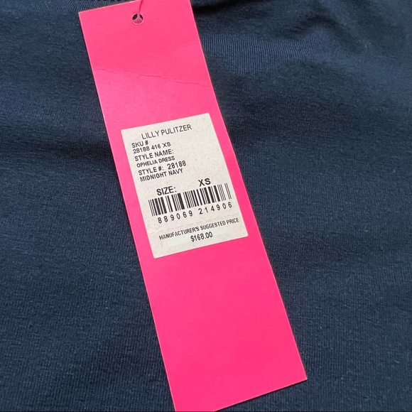 Lilly Pulitzer Ophelia Dress Midnight Navy Size XS - Picture 5 of 5